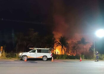 Energisa atua para evitar interrupção no fornecimento de energia causada por queimadas