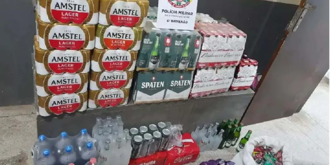 Criminosos furtam bebidas de distribuidora no interior do Acre