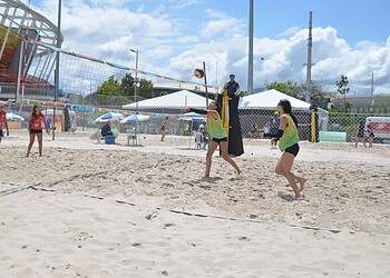 Vôlei de Praia será uma das modalidades do I Festival de Praia Universitário de Brasileia. Foto: Stalin Melo/SEE