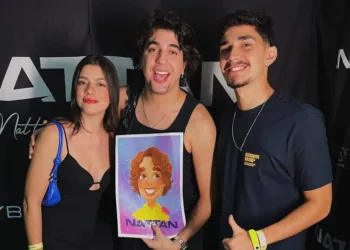 A ilustradora Luíza Pinheiro fez uma linda ilustração do cantor Nattanzinho, o fenômeno da nova geração do forró