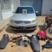 PM descobre desmanche de carro e moto no bairro Vila Acre