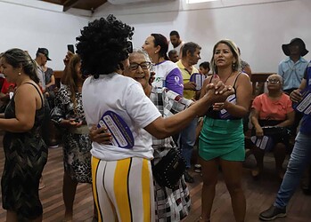 Encontro da Associação de Arte em Movimento do Idoso de Rio Branco. Foto: Felícia Lanay/ASCOM DPE