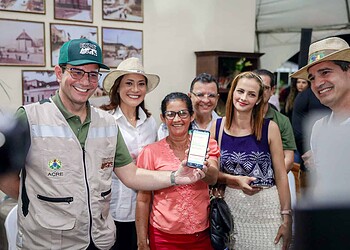 Com poucos cliques, a primeira nota fiscal fácil foi efetuada, demonstrando a facilidade da emissão. Foto: José Caminha/Secom