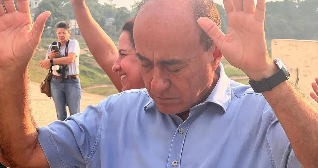 "Nossa Rio Branco pertence a Deus", diz Bocalom durante 'ato profético' com pastores