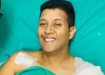 Motociclista que teve perna amputada em acidente é transferido para enfermaria do PS de Rio Branco