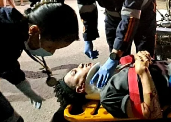 Motorista invade preferencial e deixa motociclista ferido na Vila Betel, em Rio Branco