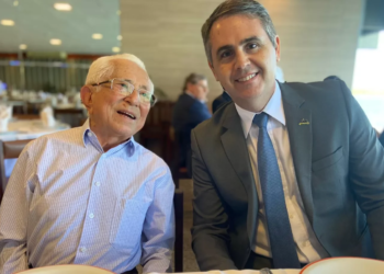 Em dia de filiação no MDB, Marcus Alexandre almoça com Nabor Júnior