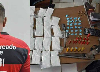 Foragido é preso com armas e drogas no interior do Acre