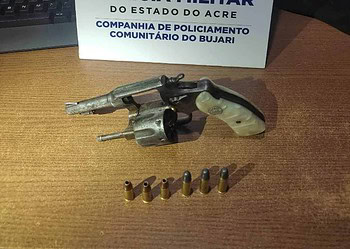 Homem é preso por porte ilegal de arma no interior do Acre