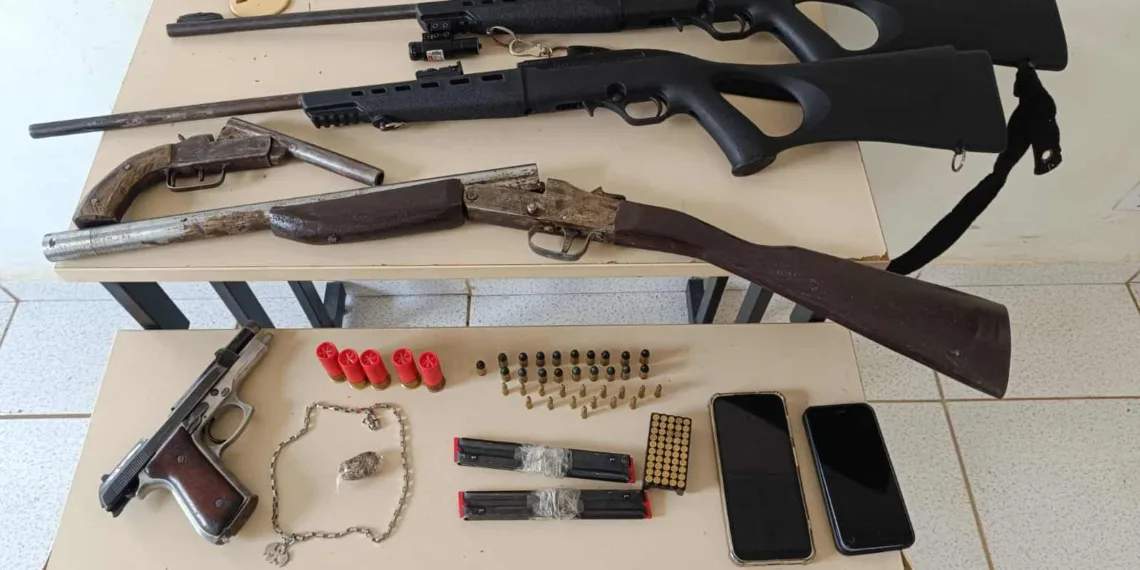 Polícia apreende cinco armas de fogo e munições em Sena Madureira