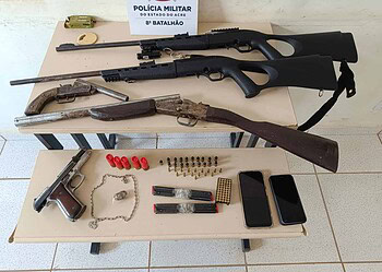 Polícia apreende cinco armas de fogo e munições em Sena Madureira