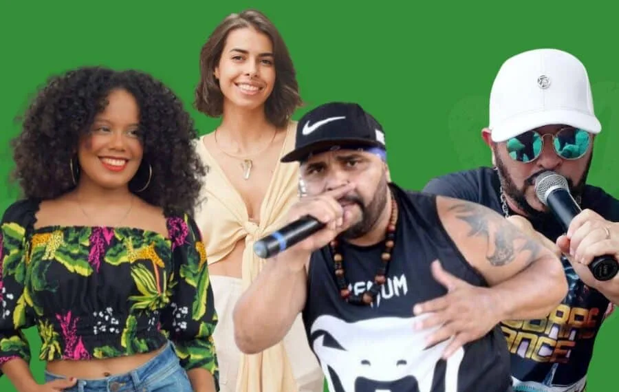 Abigail Sunamita, Duda Modesto e Os Cobras Dance se apresentarão no palco alternativo da ExpoAcre, nesta quinta-feira, 3. (Foto: Divulgação)