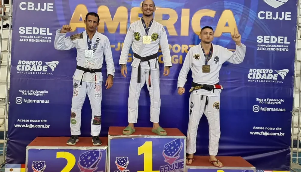 Joamerson Andrade, do Acre, campeão Copa América de Jiu-Jitsu Esportivo em Manaus — Foto: Arquivo Pessoal