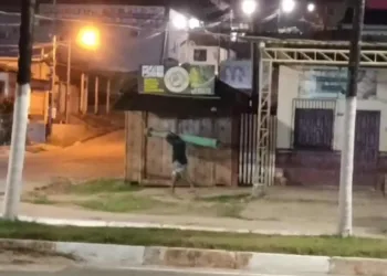 Em Cruzeiro do Sul, homem furta poste de praça na área central da cidade