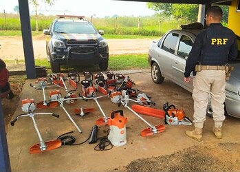 PRF do Acre recupera equipamentos furtados de loja em Rodônia