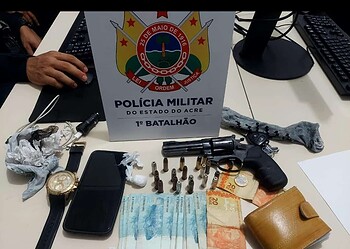 PM apreende arma de fogo no Centro de Rio Branco