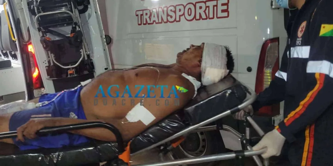 Homem é agredido com golpes de terçado na cabeça e costas no interior do Acre