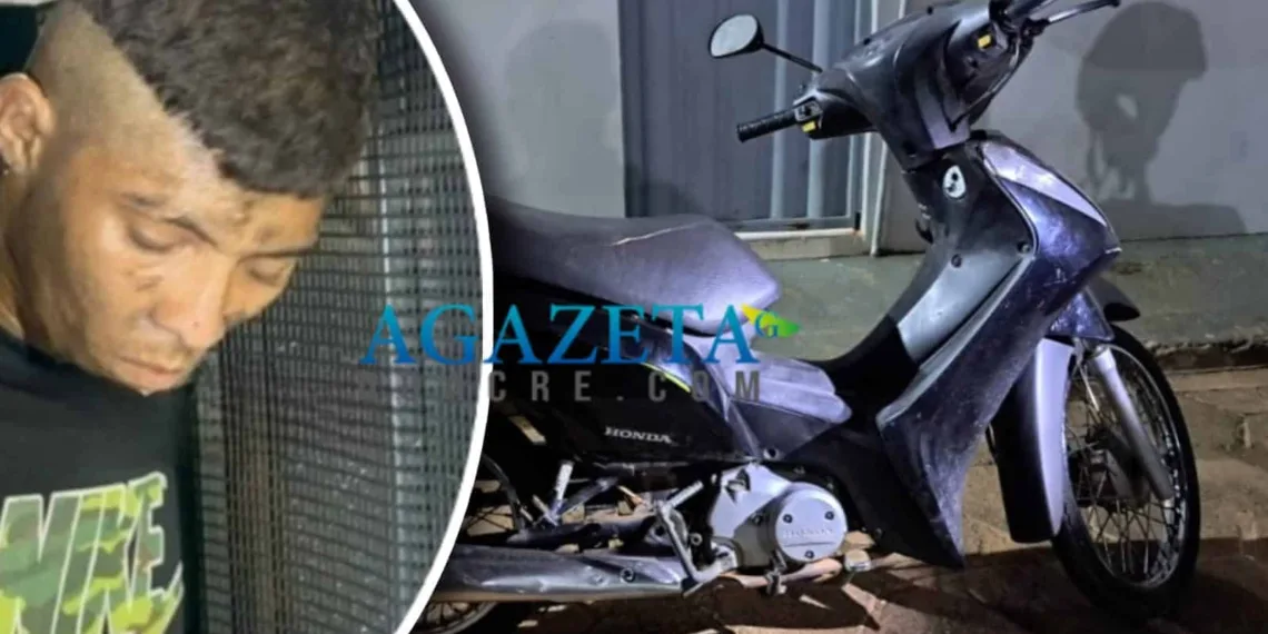 Homem é preso andando em uma moto furtada do bairro Conquista