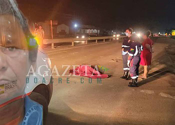 Motociclista mata idoso atropelado e foge sem prestar socorro
