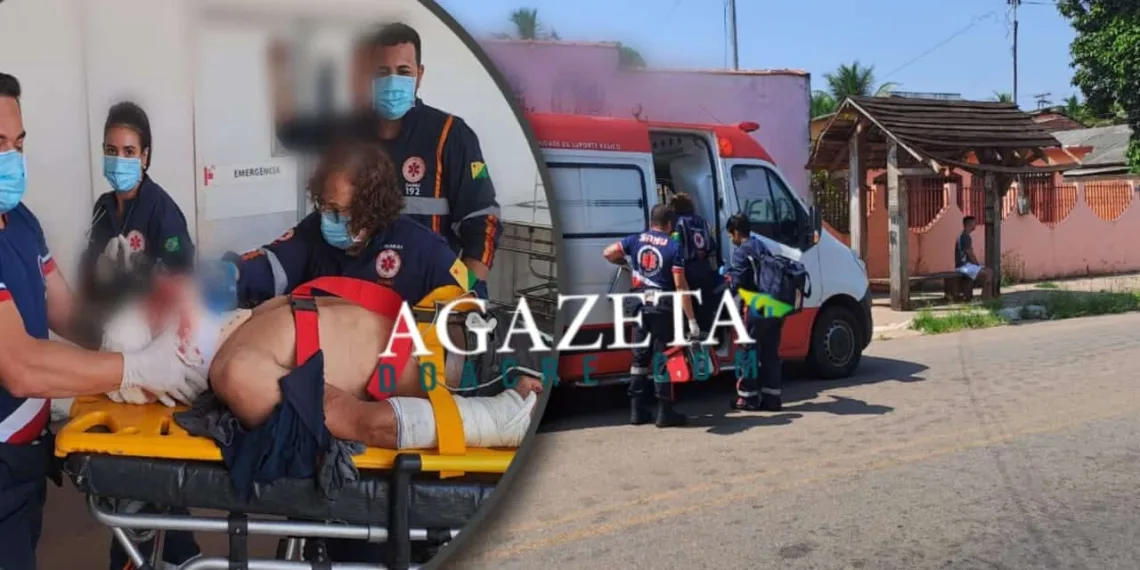 Homem cai do telhado de oficina e sofre traumatismo craniano grave