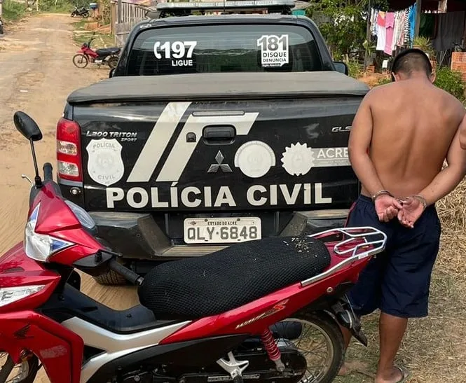 Suspeito de furtar motocicleta em Assis Brasil é preso e veículo é devolvido