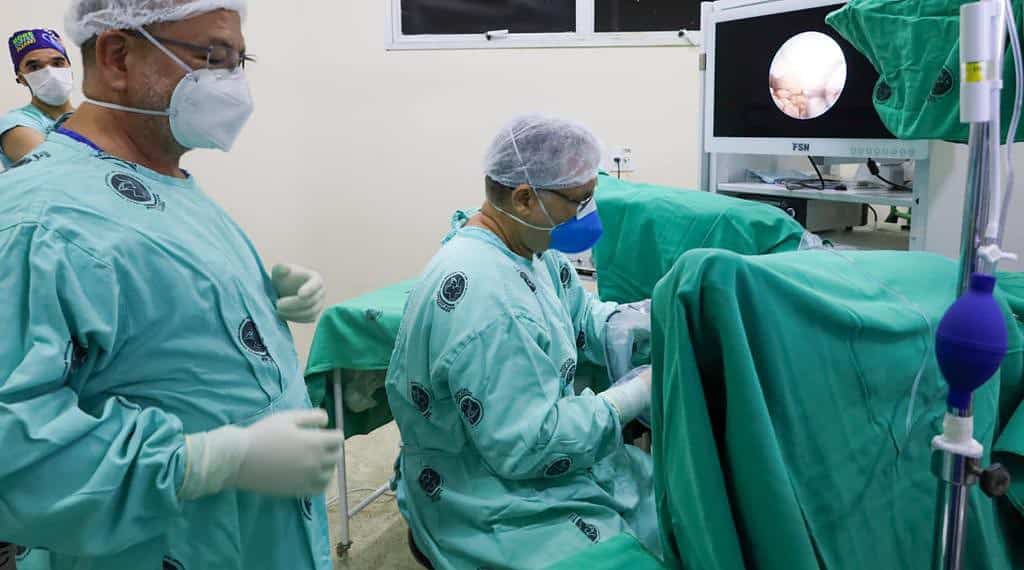 Procedimentos cirúrgicos realizado no Hospital Santa Juliana. Foto: Odair Leal/Sesacre
