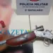 PM apreende menor portando escopeta e munições