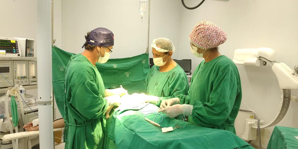 Mutirão de cirurgia de laqueadura no Hospital Ary Rodrigues, em Senador Guiomard. Foto: Ascom/Sesacre