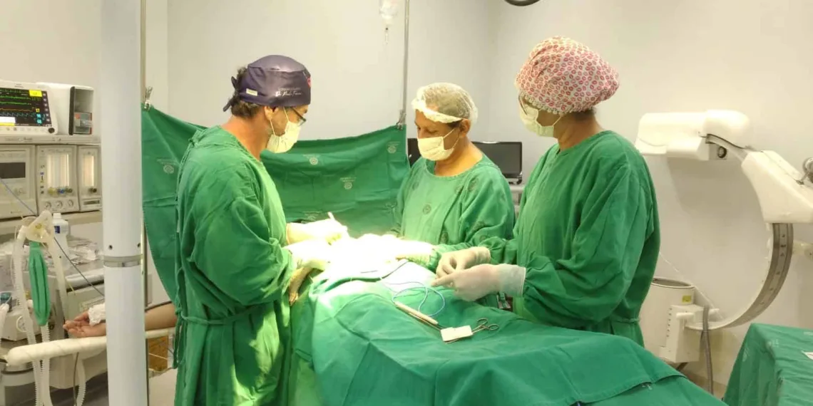 Mutirão de cirurgia de laqueadura no Hospital Ary Rodrigues, em Senador Guiomard. Foto: Ascom/Sesacre