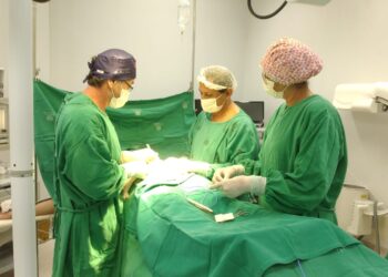 Mutirão de cirurgia de laqueadura no Hospital Ary Rodrigues, em Senador Guiomard. Foto: Ascom/Sesacre