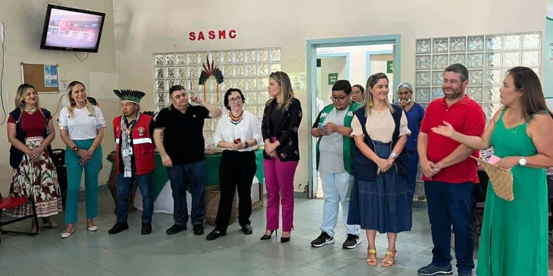 Inauguração do Núcleo de Atenção à Saúde Indígena do Sistema Assistencial à Saúde da Mulher e da Criança (SASMC). Foto: cedida