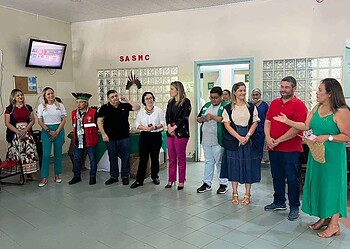 Inauguração do Núcleo de Atenção à Saúde Indígena do Sistema Assistencial à Saúde da Mulher e da Criança (SASMC). Foto: cedida