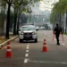 O trânsito precisou ser alterado (Foto: Evandro Derze / Assecom)