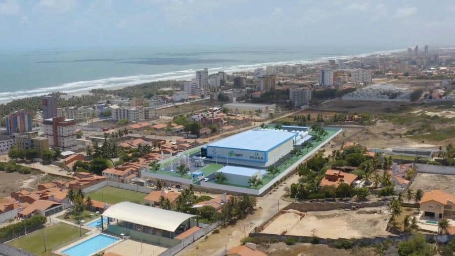 Imagem da planta da usina da dessalinização em Fortaleza Imagem: Reprodução