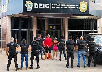 Suspeito de assaltar farmácia e foragida da Justiça são presos pela Polícia Civil