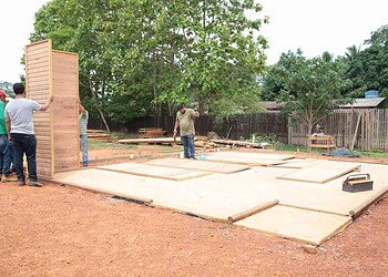 Bocalom começa montagem do protótipo das casas do Programa 1001 Dignidades