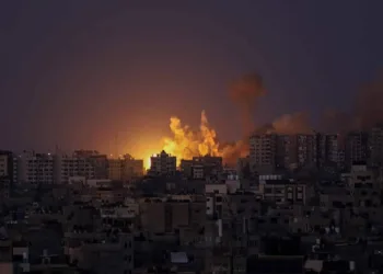 Ataque de Israel na Faixa de Gaza - Rizek Abdeljawad - 12.out.23/Xinhua