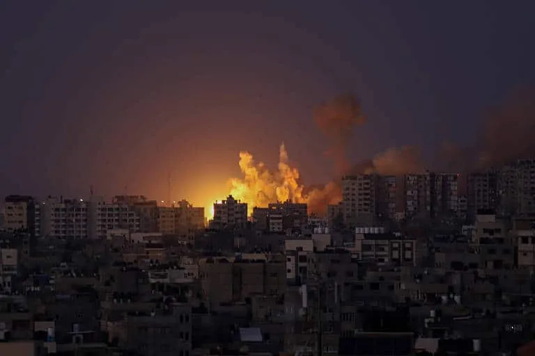 Ataque de Israel na Faixa de Gaza - Rizek Abdeljawad - 12.out.23/Xinhua