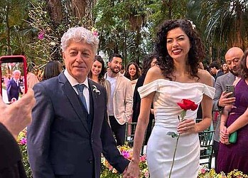 Caco Barcellos se casa com Carla Tilley em São Paulo - Arquivo Pessoal