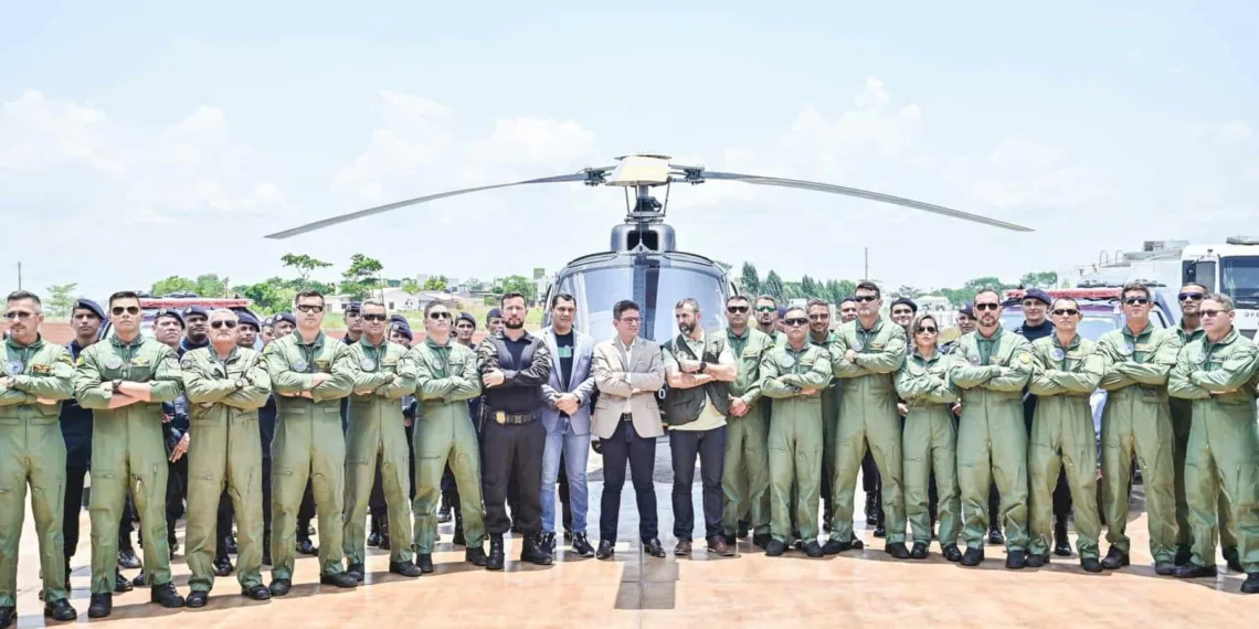 Mais de 28 policiais militares, civis e bombeiros compõem os quadros do Ciopaer. Foto: Diego Gurgel/Secom