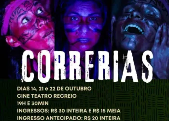 Espetáculo 'Correrias' é apresentado neste sábado