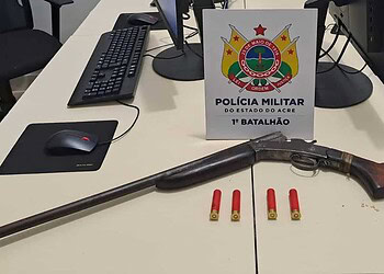 Militares prendem indivíduo e apreendem arma de fogo