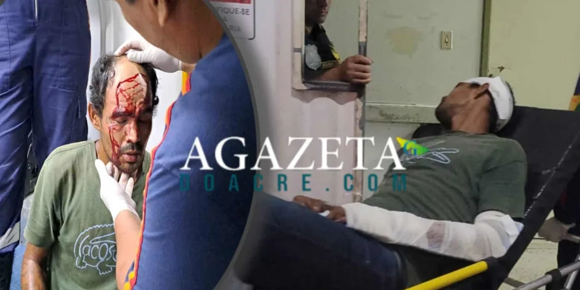 Homem sofre corte na cabeça e fratura no braço em disputa por droga