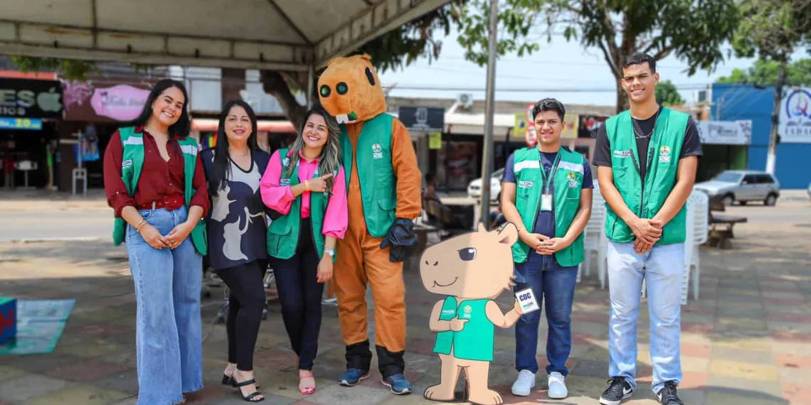 Em Rio Branco, a ação foi realizada na Praça da Semsur. Foto: Letícia Machado/ Procon