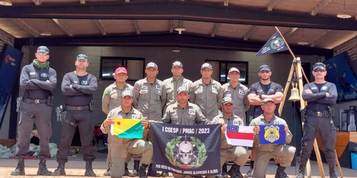 Alunos do Curso de Operações Especiais do Acre realizam treinamento na Bahia. Foto: Ascom Sejusp