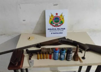 Militares do 8° Batalhão apreendem arma de fogo em Sena Madureira