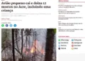 Desastre aéreo no Acre ganha destaque na mídia nacional e internacional