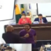 Músico Diogo Soares durante a sessão desta terça-feira
