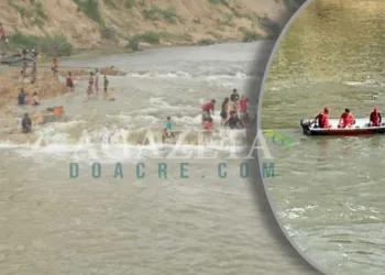 Jovem desaparece após mergulhar na 'Cachoeira do Abraão', em Porto Acre