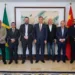 Comitiva acreana apresentou proposta de construção da Ferrovia Transcontinental e fortalecimento do corredor interoceânico. Foto: Fórum/Fieac
